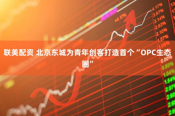 联美配资 北京东城为青年创客打造首个“OPC生态圈”